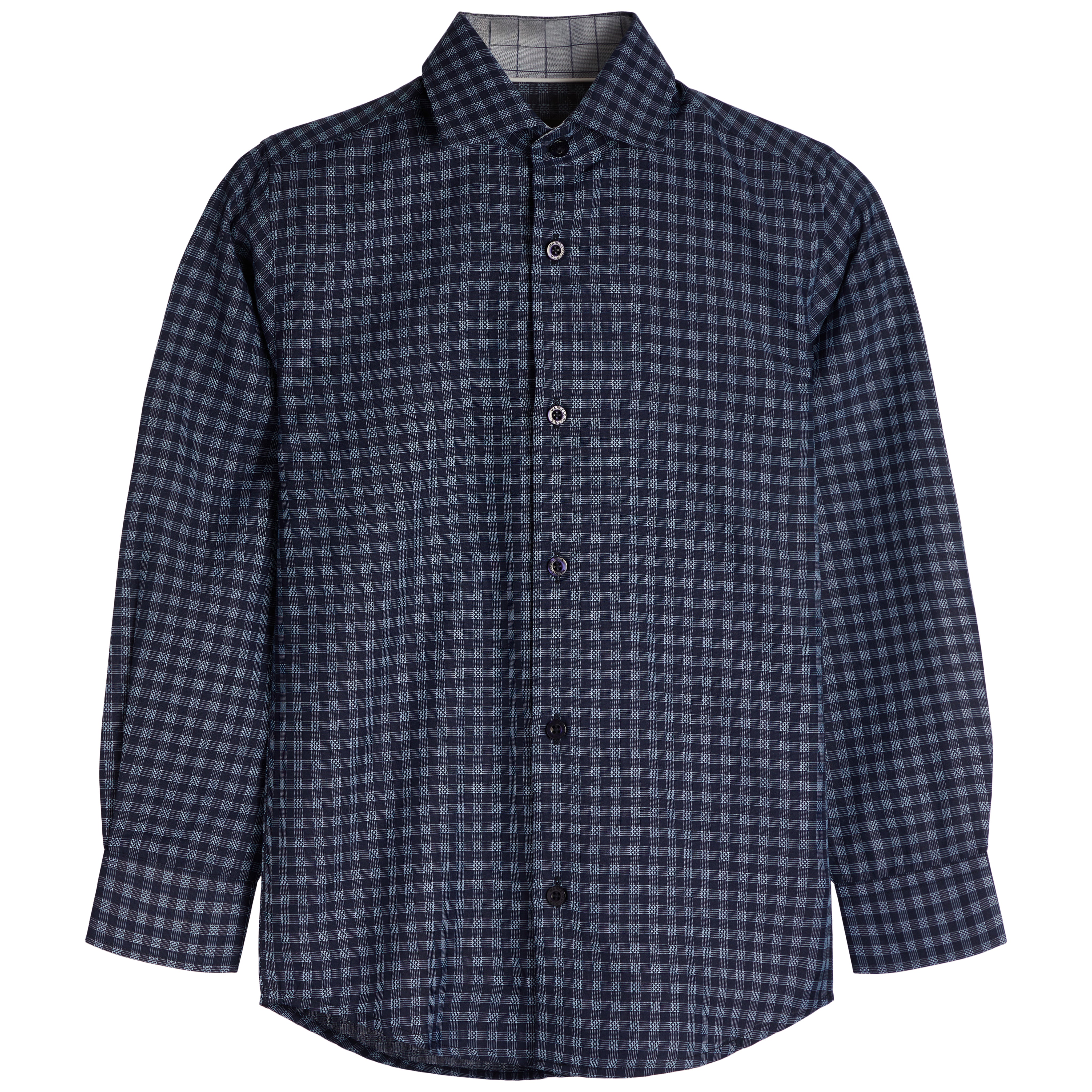Azure Dots Dress Shirt - Denny's