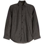 Grey & Blue Plaid Dress Shirt - Denny's