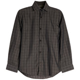 Grey & Blue Plaid Dress Shirt - Denny's