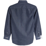 Slate & Navy Plaid Dress Shirt - Denny's