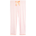 2pc Pink/White Stripe Jersey Pant Set - Denny's