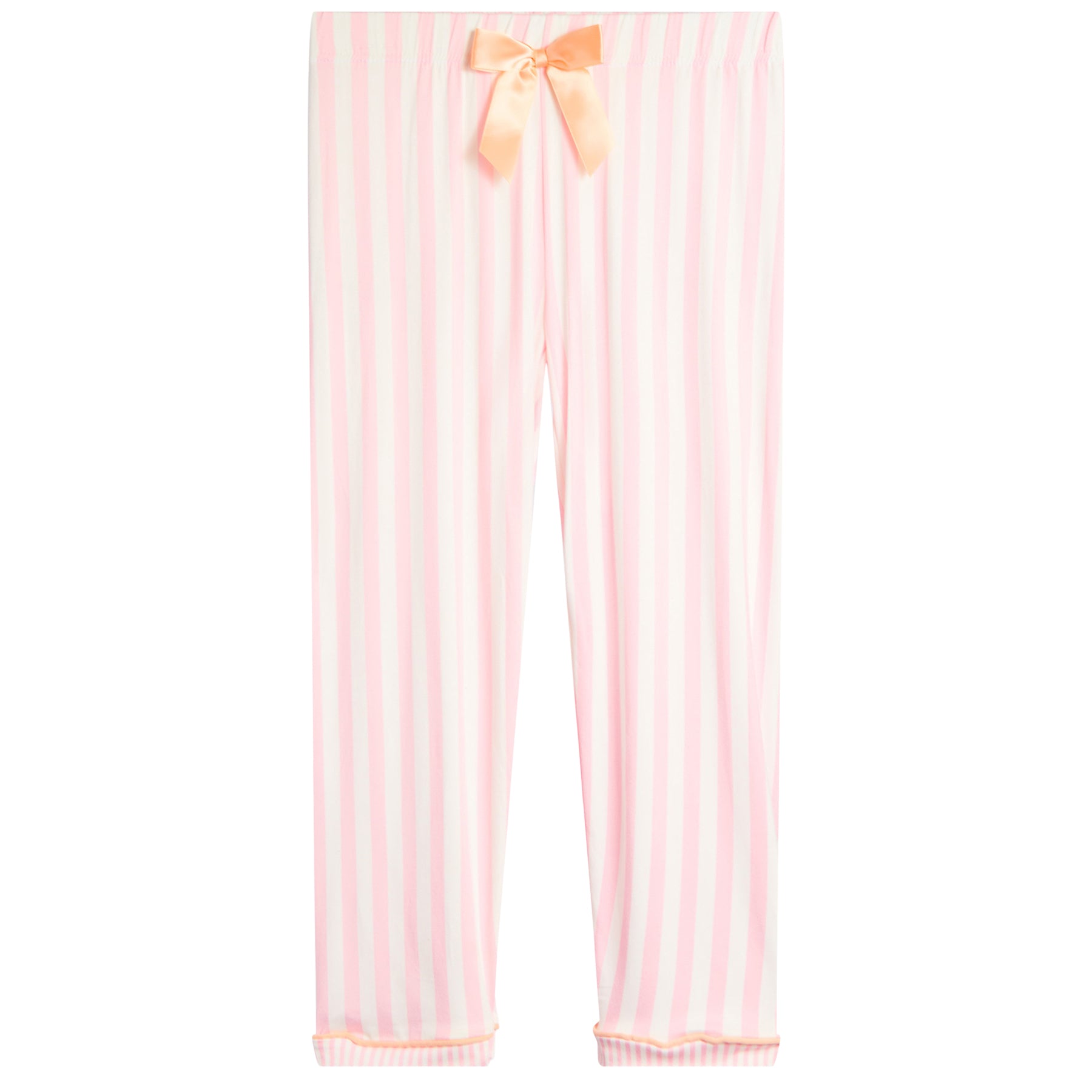 2pc Pink/White Stripe Jersey Pant Set - Denny's