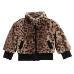 Faux Fur Leopard Bomber Jacket - Denny's