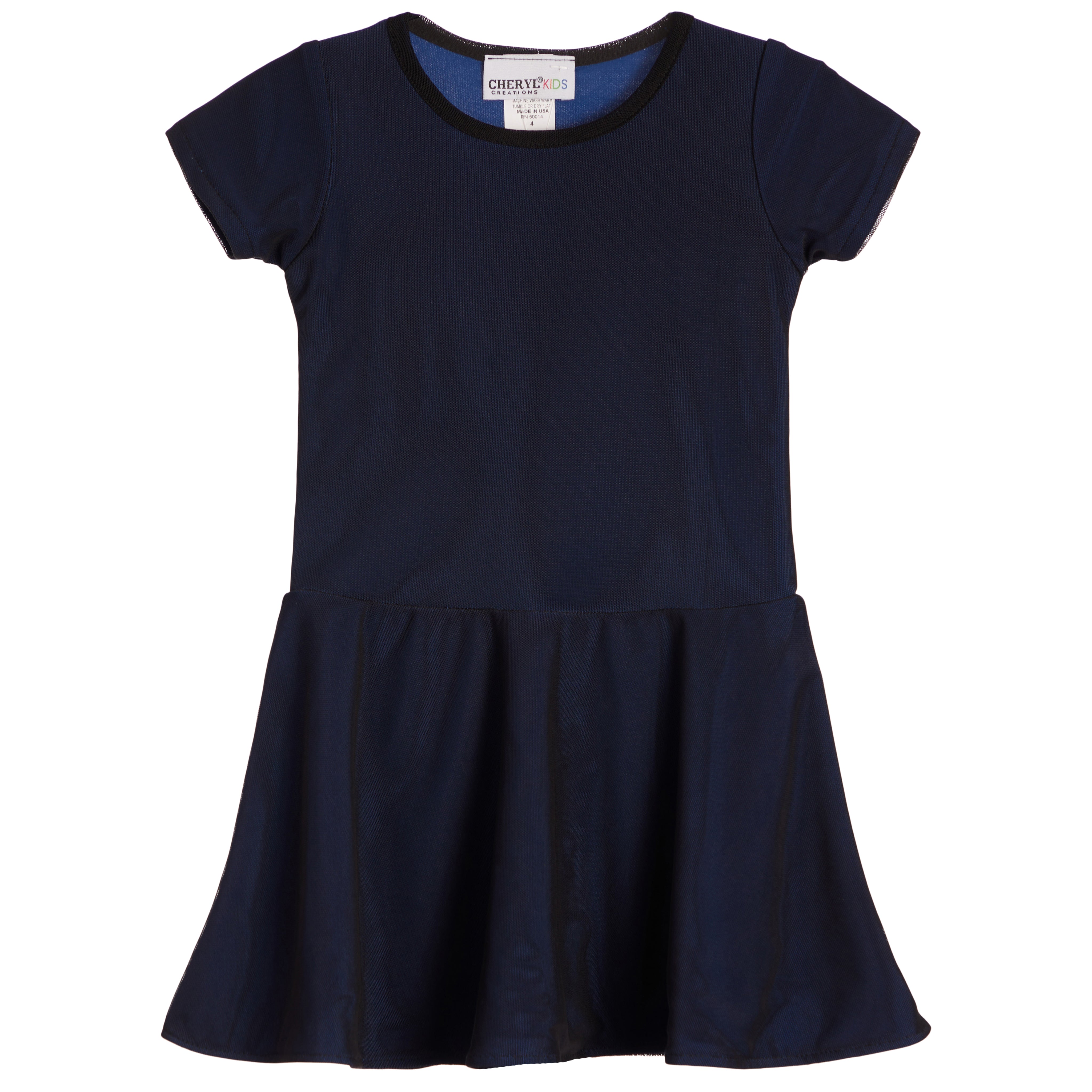 Mesh Overlay Skater Dress - Denny's