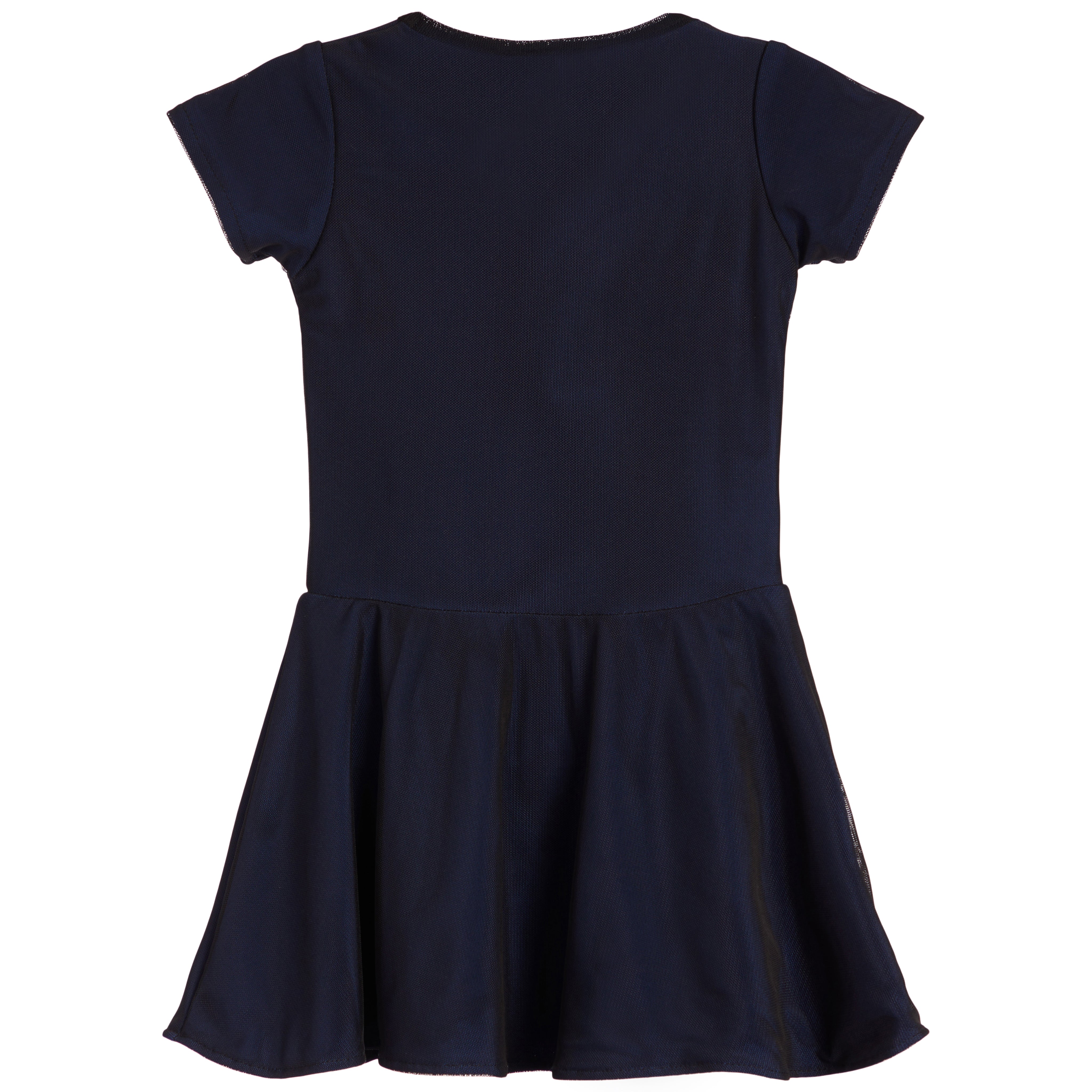 Mesh Overlay Skater Dress - Denny's