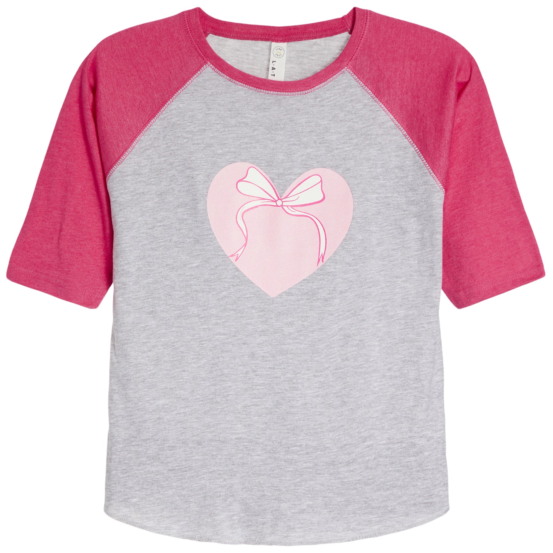 Heart Bow 3/4 Raglan Tee - Denny's