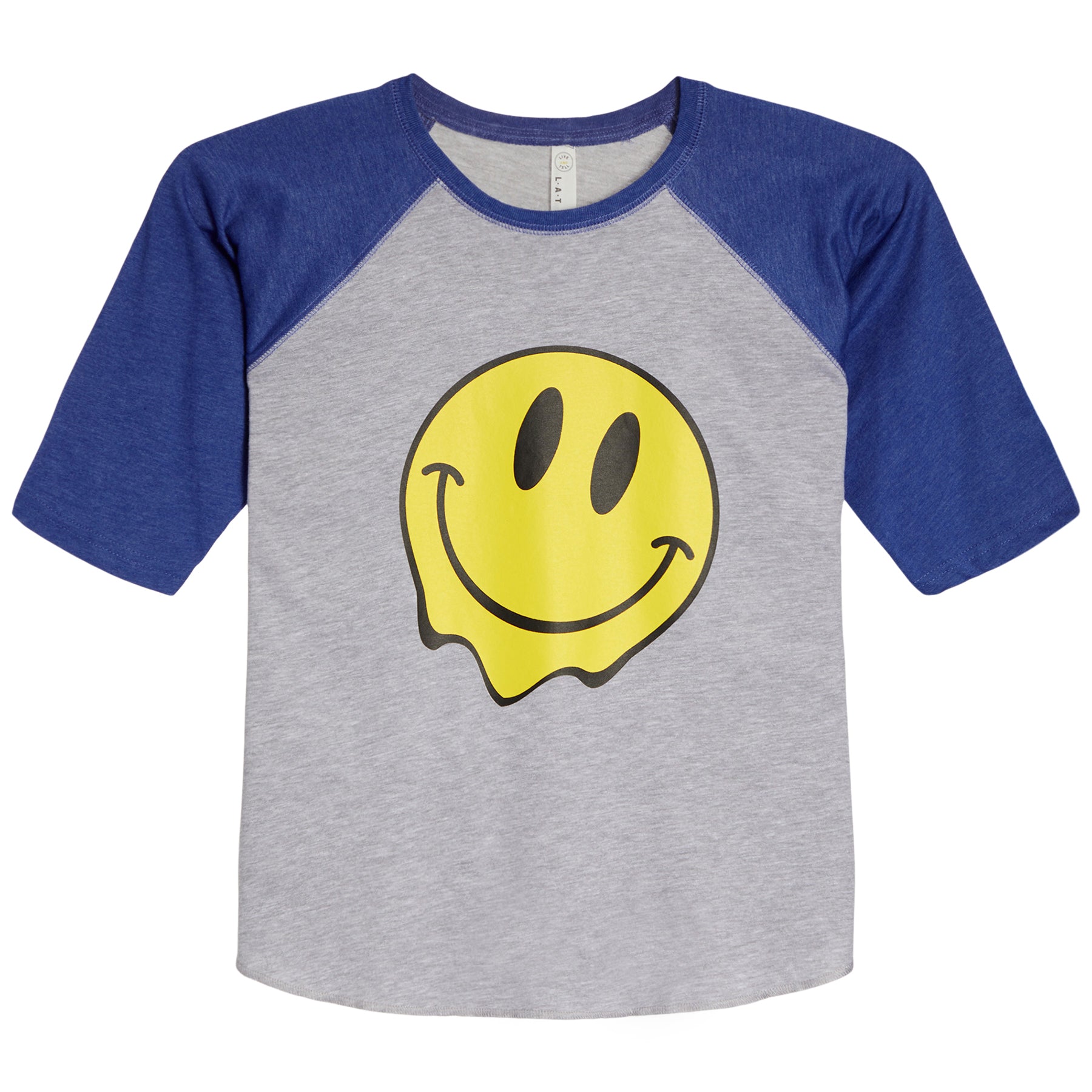Drippy Smiley 3/4 Raglan Tee - Denny's