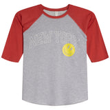 New York Smiley 3/4 Raglan Tee - Denny's