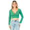 Rib Snap Crop Henley - Denny's