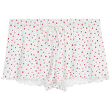 Short With Hearts Pointelle With Lettuce Edge