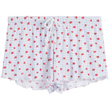 Strawberry Gingham Short With Lettuce Edge