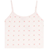 Pointelle Pink Floral Rose Cami