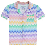 Chevron Short Sleeve PJ Set