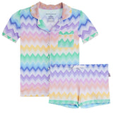Chevron Short Sleeve PJ Set