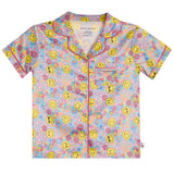 Smiley Face Short Sleeve PJ Set