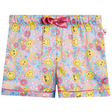 Smiley Face Short Sleeve PJ Set