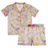 Smiley Face Short Sleeve PJ Set