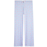 Blue Flower Pointelle Pant - Denny's