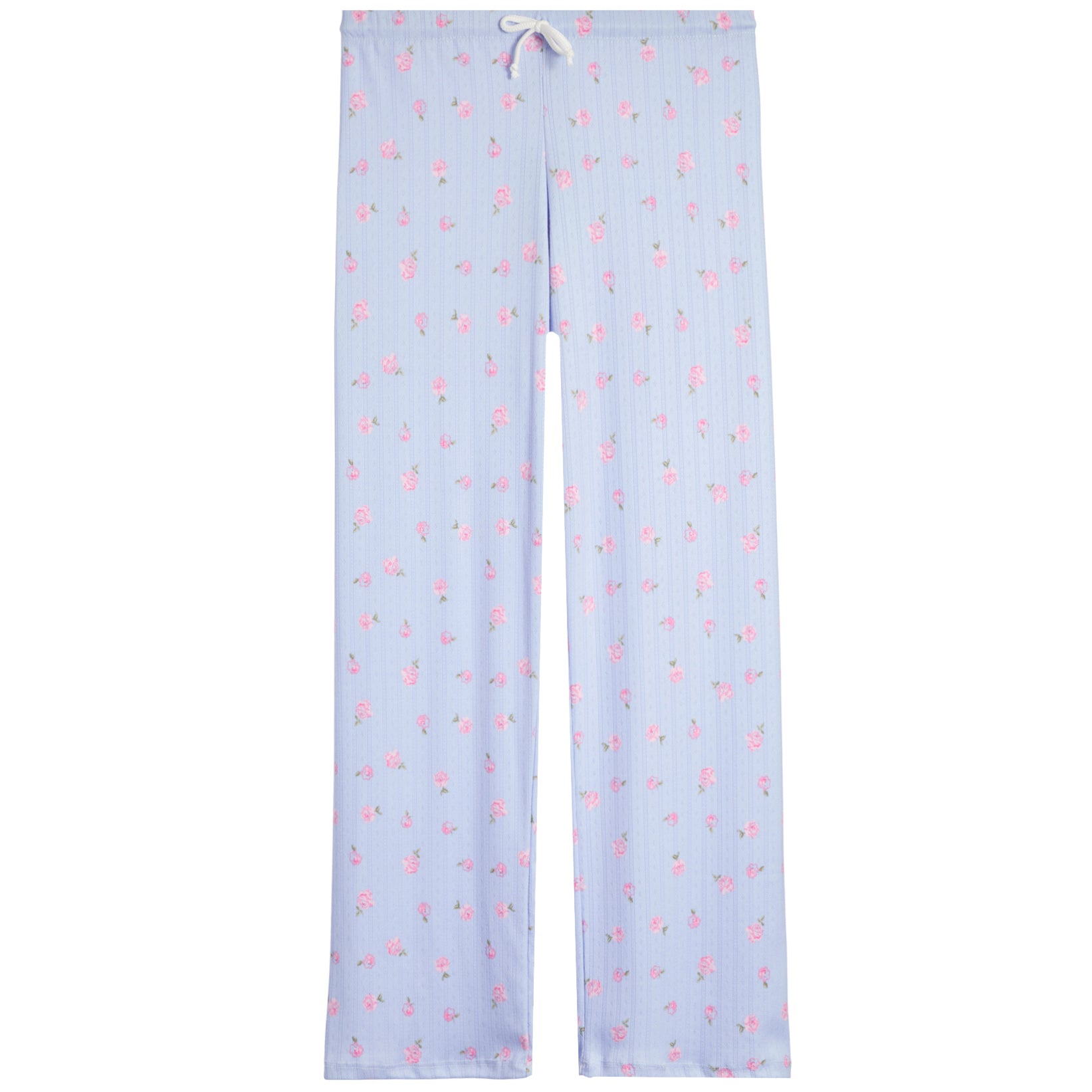 Blue Flower Pointelle Pant - Denny's