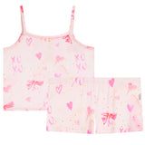 Bow Print Cami PJ Short Set
