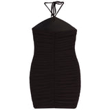 Sabrina Smock Middle Halter Dress - Denny's