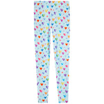 Water Color Hearts Long Sleeve Lounge Set - Denny's