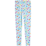 Water Color Hearts Long Sleeve Lounge Set - Denny's