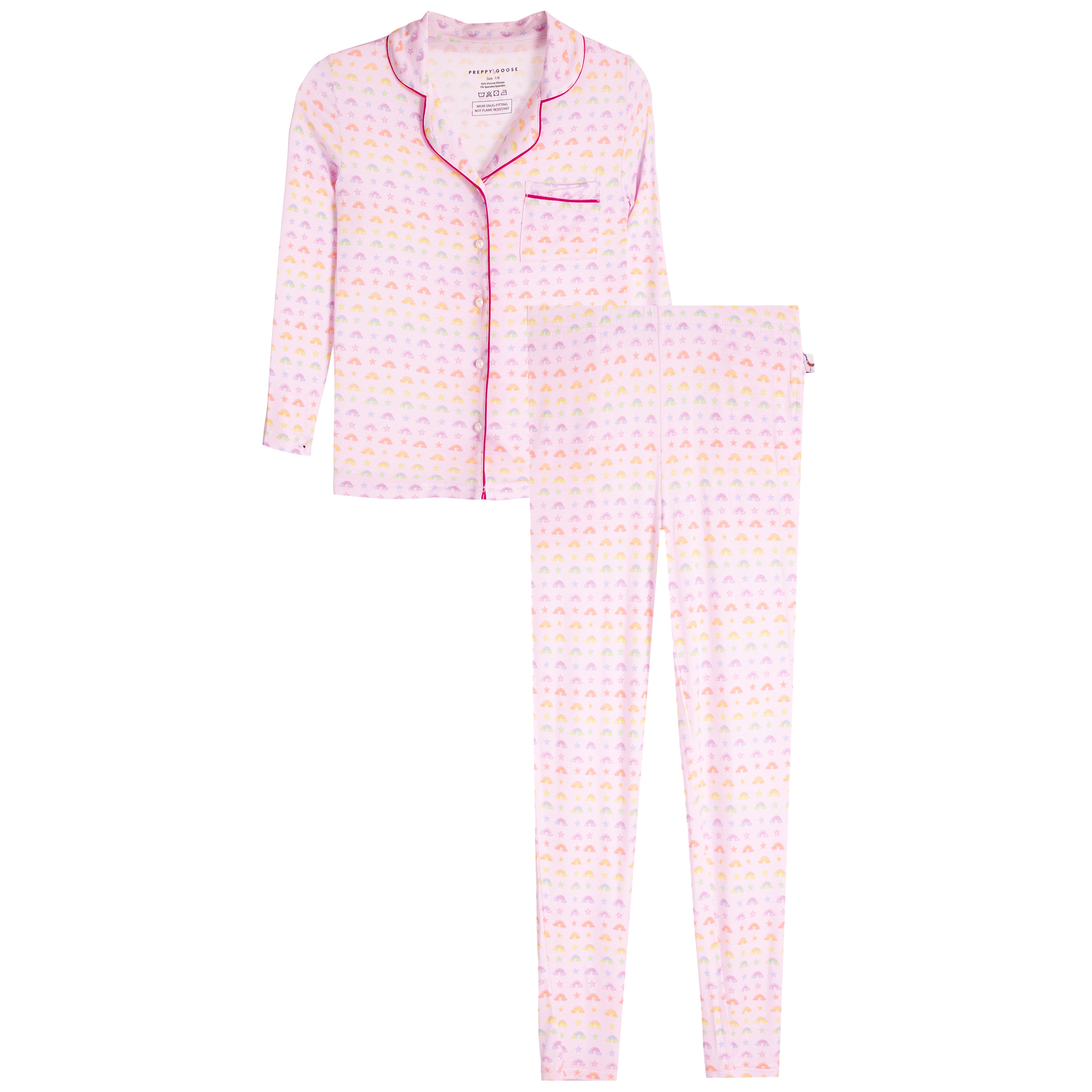 Rainbow & Stars Long Sleeve Lounge Set - Denny's