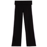Stripes Foldover Flare Legging