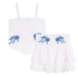 2pc Swissdot Hankerchief Skirtset