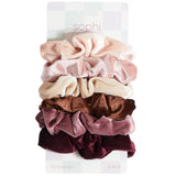 6pk Velvet Scrunchie Set - Denny's
