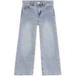 Light wash blue denim jeans with a straight-leg fit, shown flat against a solid white background.