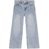 Light wash blue denim jeans with a straight-leg fit, shown flat against a solid white background.