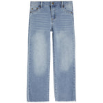 Wide Straight Leg With Fray Hem - Denny's