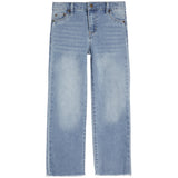 Wide Straight Leg With Fray Hem - Denny's