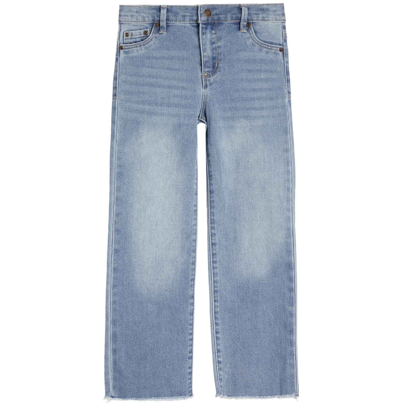 Wide Straight Leg With Fray Hem - Denny's