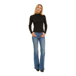 Mock Neck Long Sleeve Top - Denny's