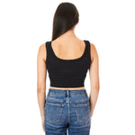 Ribbed Zip Crop Tank - Denny's