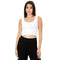 Ribbed Zip Crop Tank - Denny's