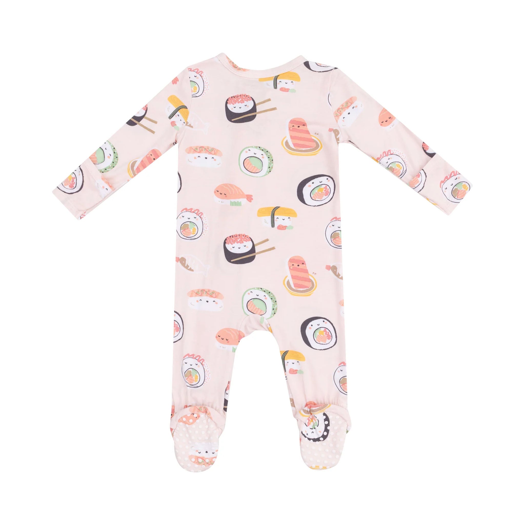 Sushi Pink Zip Footie - Denny's