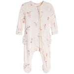 Rib Wispy Floral Footie - Denny's
