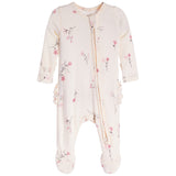 Rib Wispy Floral Footie - Denny's