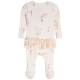 Rib Wispy Floral Footie - Denny's