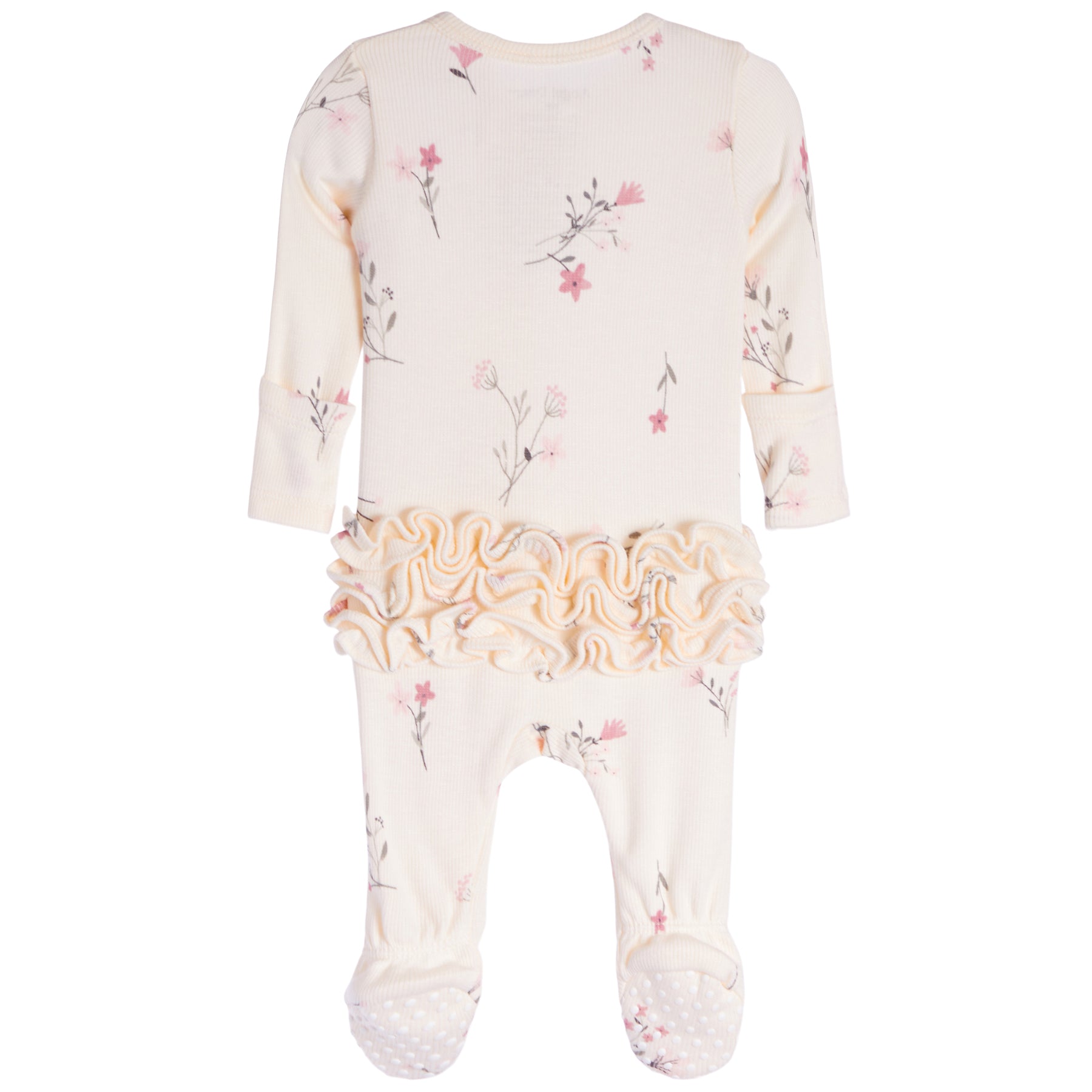 Rib Wispy Floral Footie - Denny's