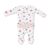 Footballs & Bows Thermal Footie - Denny's