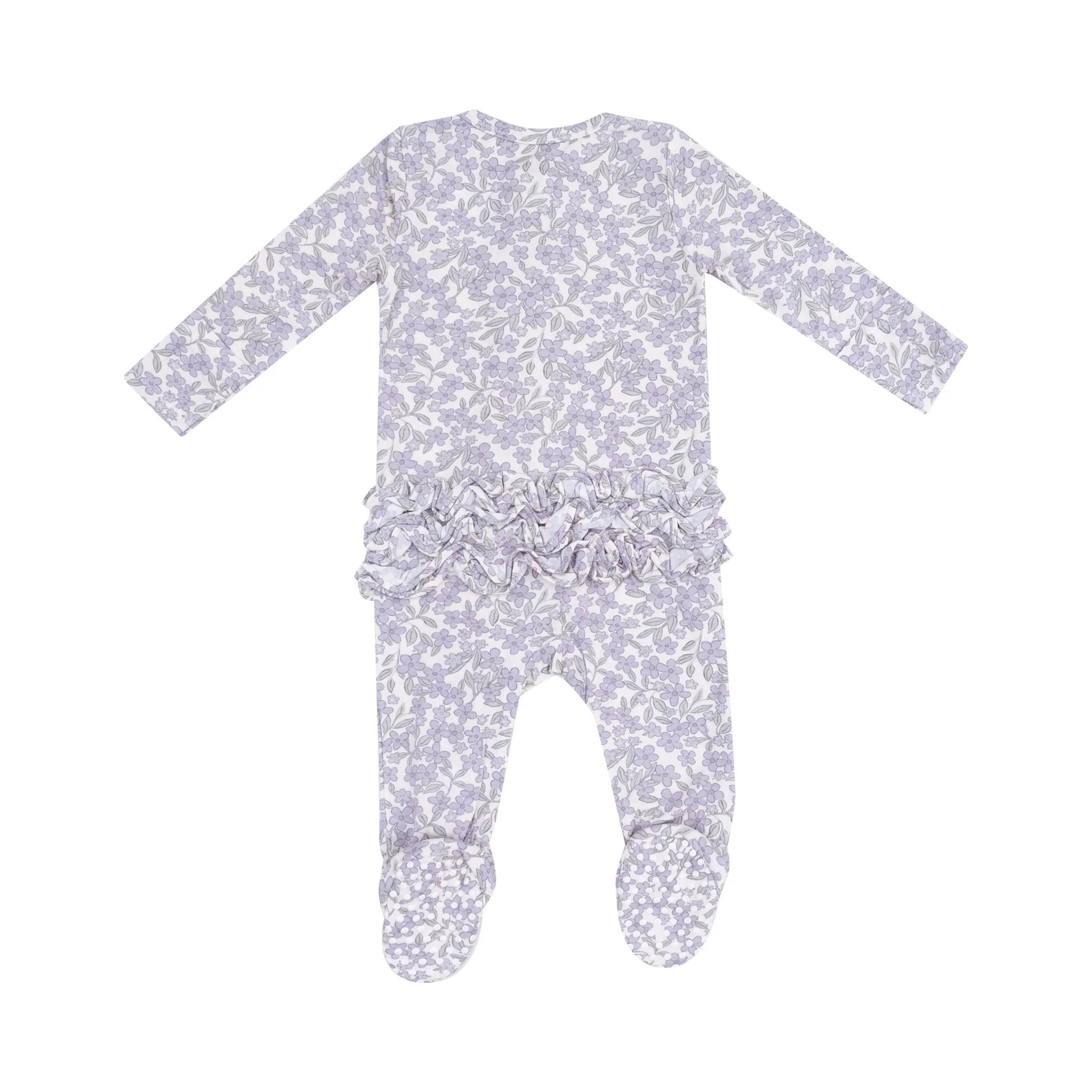Forget Me Knot Floral Footie - Denny's