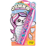 Mermaid Kitty Jumbo Creativity Crayon in its original retail blister packaging. The crayon is pink with colorful crayon pieces inside, 