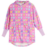 Smiley Faces Oversized Hoodie - Denny's
