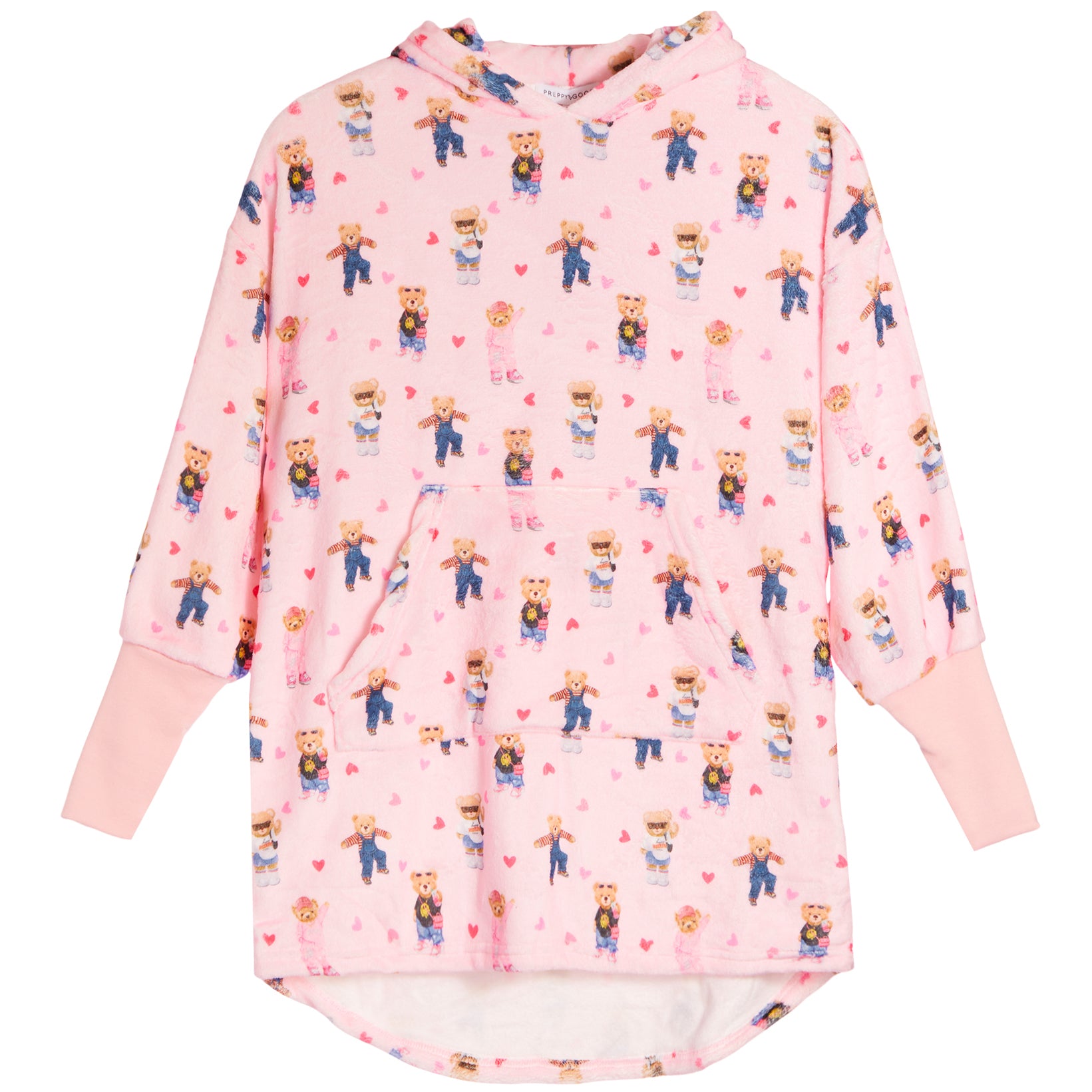 Plush Teddy Oversized Hoodie - Denny's