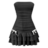 Coquette Ruffle Strapless Dress